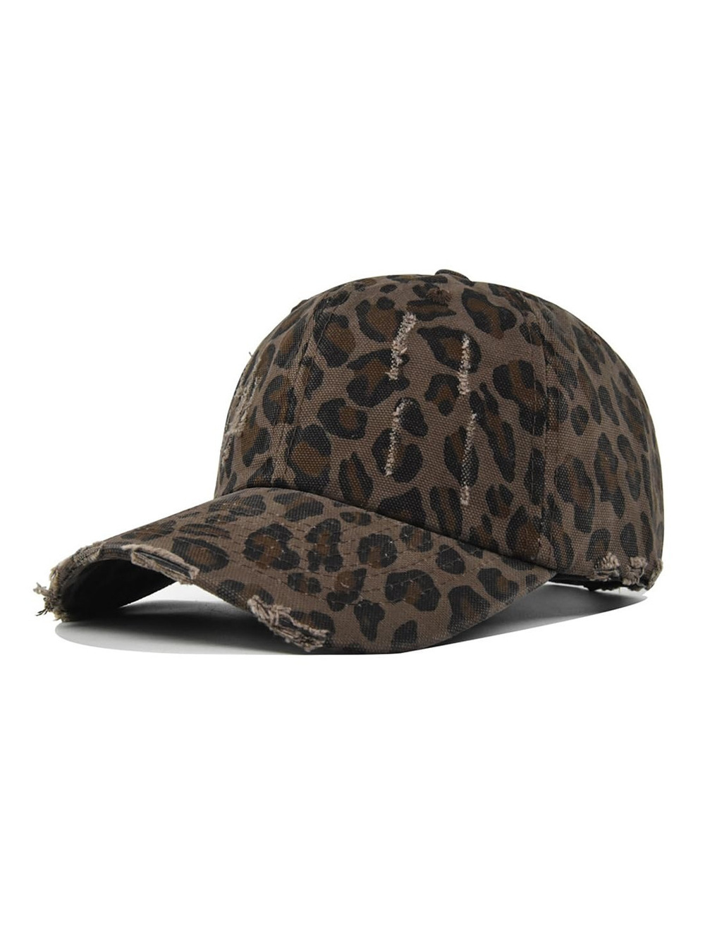 Classic Low Profile Baseball Cap for Men Women | Leopard Brown | Size OS
